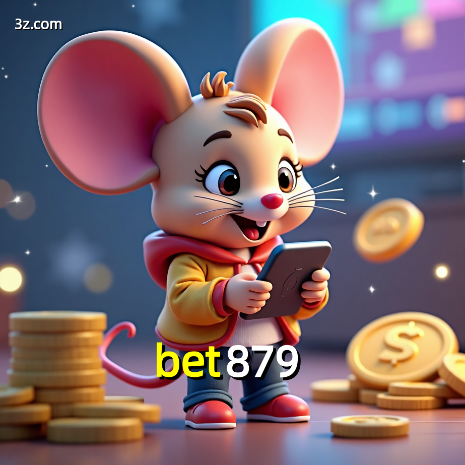 Imagem promocional da bet879 mostrando a plataforma e suas vantagens